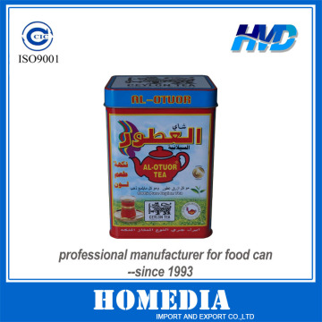 Tea tin box