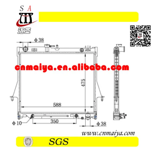 aluminum car radiator for auto parts