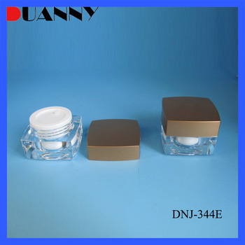 ACRYLIC SQUARE STOCK JAR FOR UV NAIL GEL AND CREAM