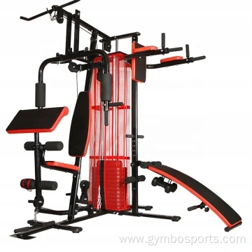 Home Multi Gym Workout Equipment Adjustable & Easily Assembled Red