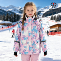 Chaqueta de esquí con estampado de estrellas para niños, cálida y elegante