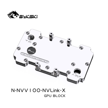 كتلة مياه GPU Bykski لـ NVIDIA V100 NVLINK التبريد VGA سائل مبرد النحاس النحاس