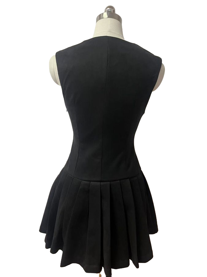 Women's Pleated Mini Dress