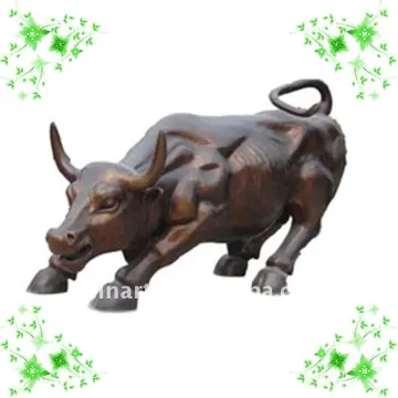 Bronze copy of wall street bull sculpture YL-K056
