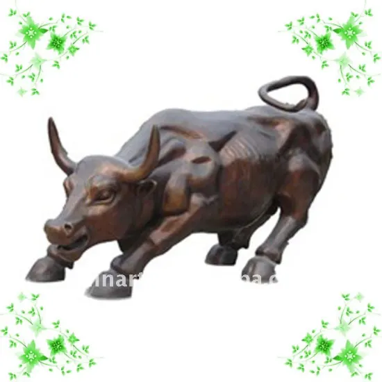 Bronze copy of wall street bull sculpture YL-K056