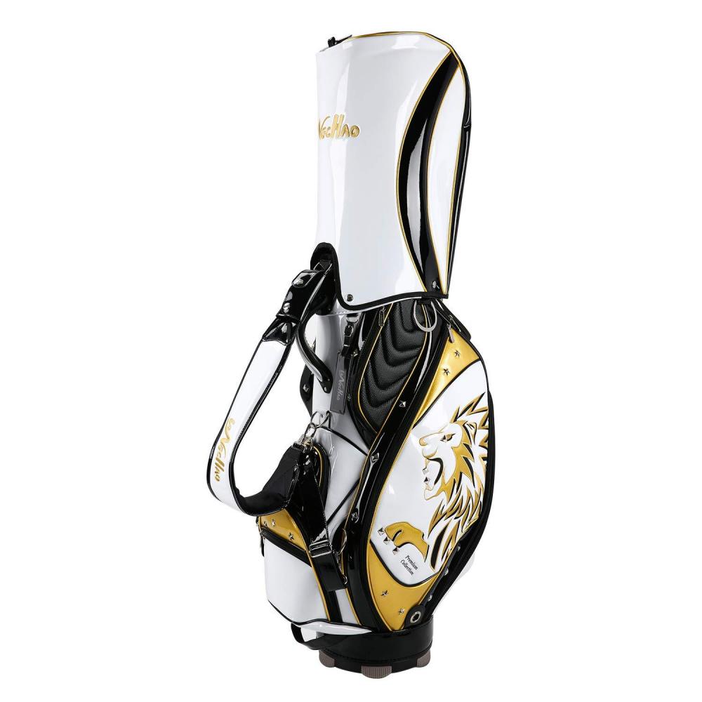 PU embroidered golf bag with studs golf bag