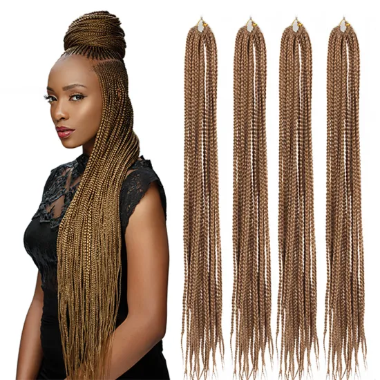Julianna 14 18 22 38 Inch Super Extra Long Knotless Pre Looped Box Braids Crochet Braids Synthetic Braiding Hair Extension
