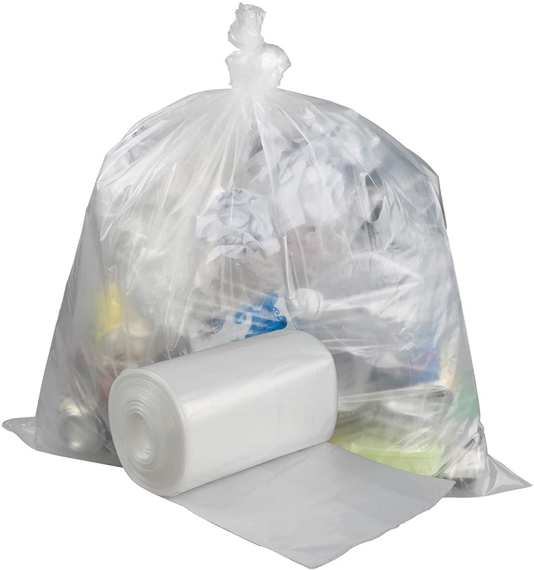 Clear Plastic Garbage Trash Bag