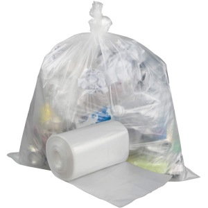 Clear Plastic Garbage Trash Bag