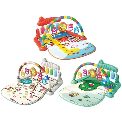 Multifunctional Baby Fitness and Entertainment Center: Play Mat, Toys, and Learning Tools