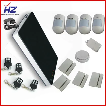 touch screen wireless gsm home alarm system with smoke sensor