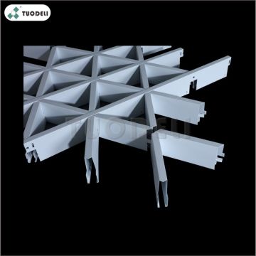 Aluminium driehoekig type open celplafondsysteem