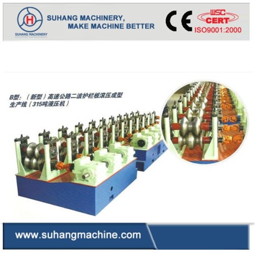 Two-Wave W Beam Highway Guardrails Roll Forming Machine