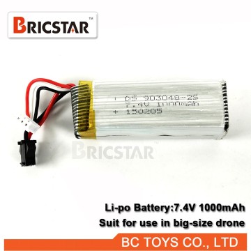 Polymer lithium-ion battery 7.4v 1000mah rc lipo battery low price.