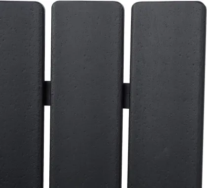 Modern Black HDPE Plastic Resin Adirondack Chair for Outdoor Backyard