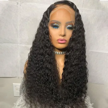 Cheap Transparent Lace Frontal Wig Raw Indian Virgin Afro Kinky Curly Human Hair Hd Full Lace Front Wig For Black Women Vendor