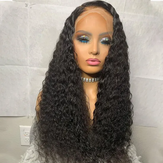 Cheap Transparent Lace Frontal Wig Raw Indian Virgin Afro Kinky Curly Human Hair Hd Full Lace Front Wig For Black Women Vendor