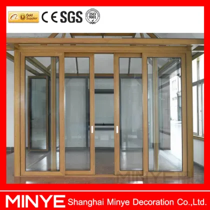 Stacking glass door design /sliding glass doors made in China Shanghai factory
