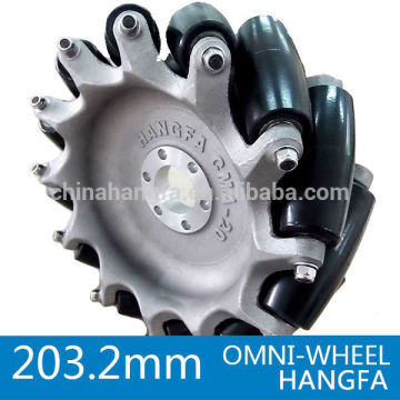 203.2mm Aluminum Omni robot wheel / best quality