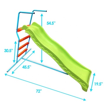 6 피트 물결 모양의 뒷마당 놀이터 실내 야외 키즈 슬라이드