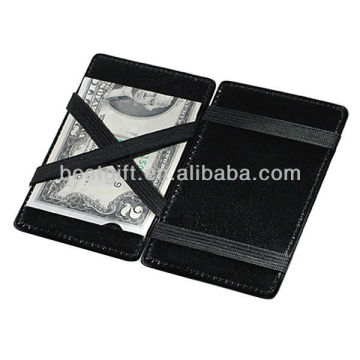 black money holder leather magic wallet