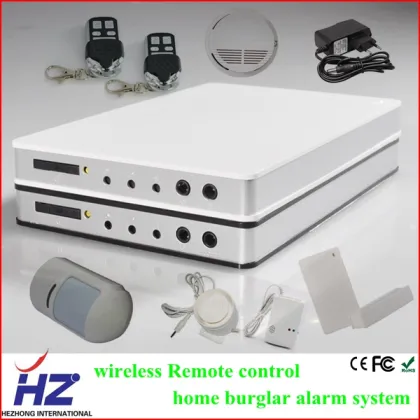 touch screen wireless gsm home alarm system with smoke sensor