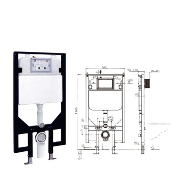 Concealed Cistern Water Tank for Wall Hung Toilets - Luxury Bathroom Design