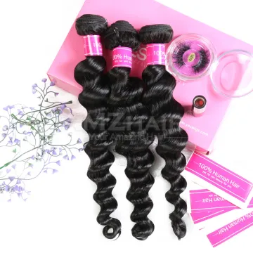 Unprocessed Raw Virgin Bundle Hair Vendors 10A Double Drawn Cambodian Deep Loose Wave Human Cuticle Aligned Hair Weave Extension