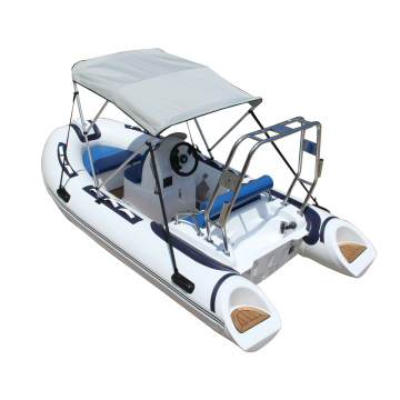 Netherlands Popular 13 Feet Yacht for Sale with Fiberglass Hull and Inflatable RIB Boat (390cm)