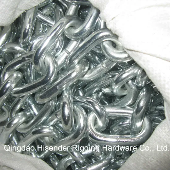 E. Galvanized Welded Link Chain DIN764