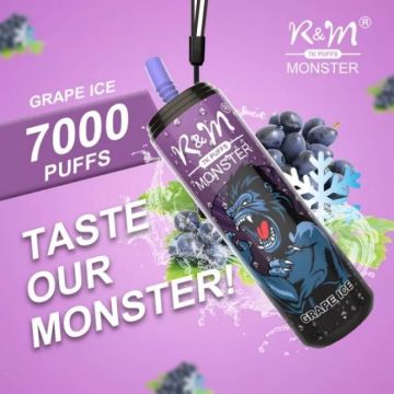 R &amp; M Monster 7000 Puffs Hot Jualan Harga Borong