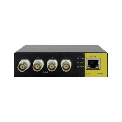 Ethernet Over Coax Converter 4 BNC
