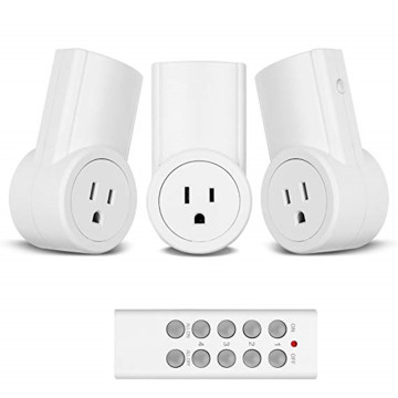 120V Wireless Home Remote Control Electrical Outlet Switch Set for US