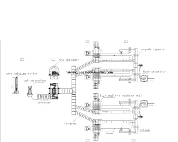 Scrap/Waste Tire Recycling Plant (1T/H)