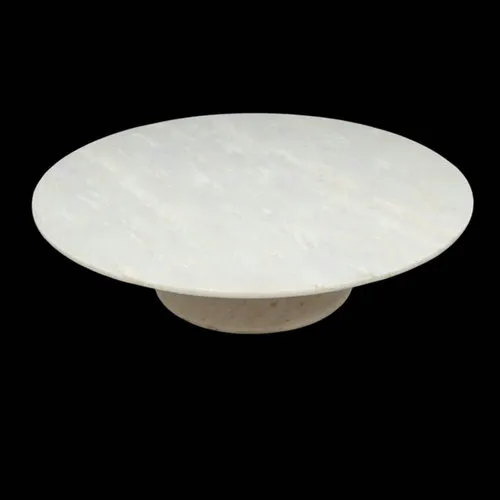 New Round White Marble Cake Stand
