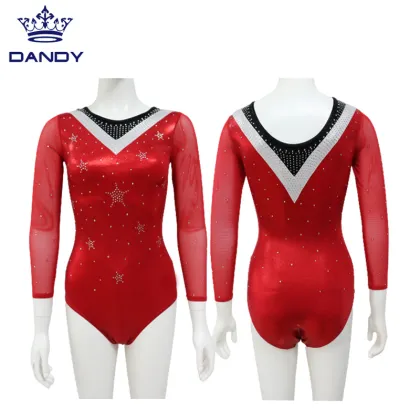 Custom black dance leotards
