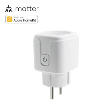 Smart WiFi Plug with HomeKit Support, Remote Control via App, Works with Alexa and Google Home (EU Socket)