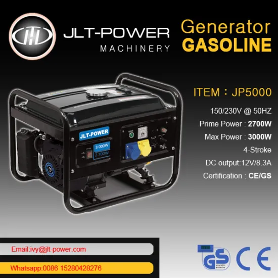 4 stroke Recoil Start 3KVA Gasoline Generator for Small business