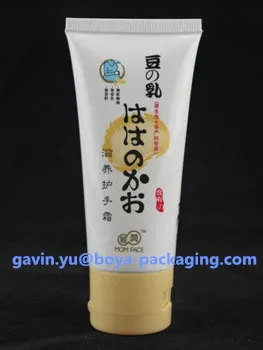 large diameter plastic tubes with the flip top cap hand cream container