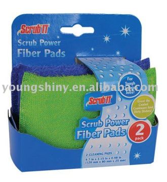 2 Pack Scrub Power Fiber Pads