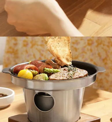 Portable Stainless Steel Mini Alcohol Stove for Camping