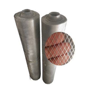 3/4 Inch #9 Diamond Wire Mesh Panels - Galvanized Expanded Flattened Metal