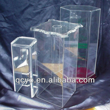 Clear acrylic wine cardboard display stand