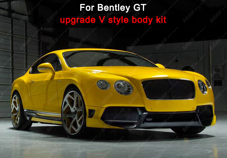 Carbon Fiber V Style Body Kit For Bentley Continental Gt Conversion ...