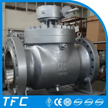 gear operated top entry ball valve
