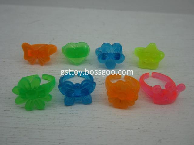 Assorted Colorful Plastic Ring