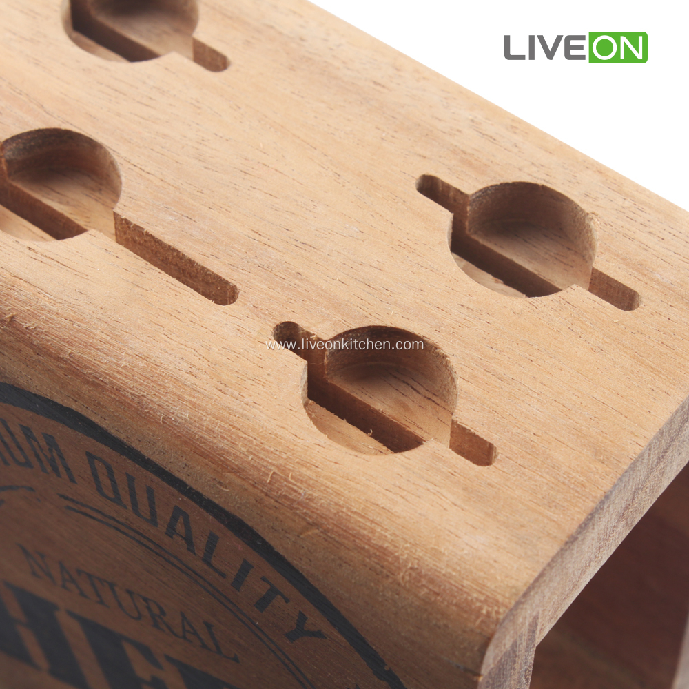 Cheese Knife Set With Acacia Wood Block