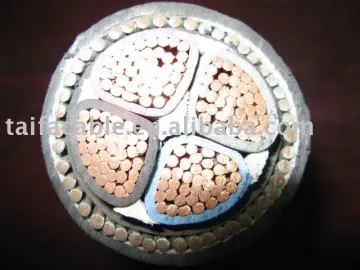 0.6/1KV Cu/XLPE/SWA/PVC cable 4x95mm2