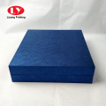 Blue Paper Rigid Cardboard Boxes Acrylic Gift Packaging