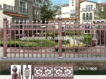 AJLY-906 Luxurious aluminum picket fence for villa